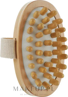 Щётка-массажёр для тела Najel Wooden Brush Massager Anti-cellulite антицеллюлитная, деревянная, 1 шт