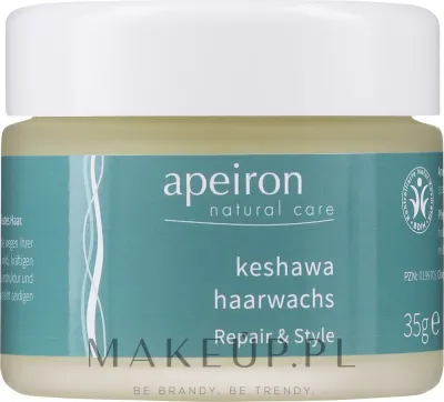 Стайлинговый воск для волос Apeiron Keshawa Hair Wax Repair / Style для сухих и повреждённых волос, с кокосовым маслом, 35 г