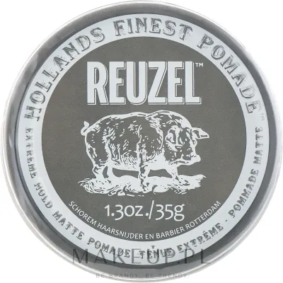 Помада для волос Reuzel Clay Matte Pomade Extreme Hold, матовая, ультрасильная фиксация