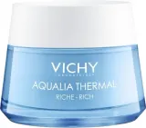 Vichy Aqualia Thermal Rich Cream крем для лица насыщенный увлажняющий с гиалуроновой кислотой 50 мл, крем для сухой кожи, дневной увлажняющий крем — фото 1
