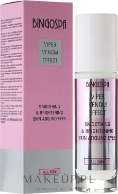 Крем для кожи вокруг глаз BingoSpa Viper Venom Effect с пептидом яда гадюки и муцином улитки, 50 мл