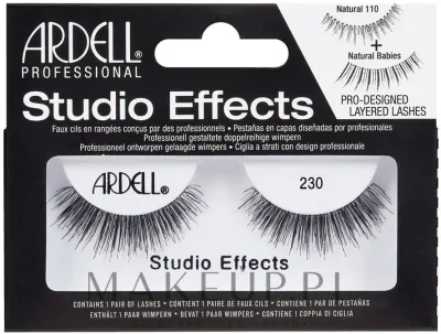 Накладные ресницы Ardell Studio Effects 230, чёрные, на тонкой ленте, 2 шт