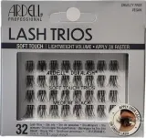 Накладные ресницы-кепки Ardell Soft Touch Trios Medium Black из натурального волоса, 32 шт — фото 2