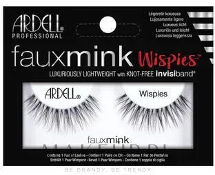 Накладные ресницы Ardell Faux Mink Wispies на тонкой ленте, сверхдлинные, черные, 2 шт