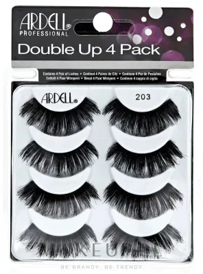Накладные ресницы Ardell Double Up 4 Pack 203 Lashes плотные, 8 шт