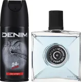 Набор для мужчин Denim Black бальзам после бритья дезодорант и косметичка 100+150 мл — фото 3