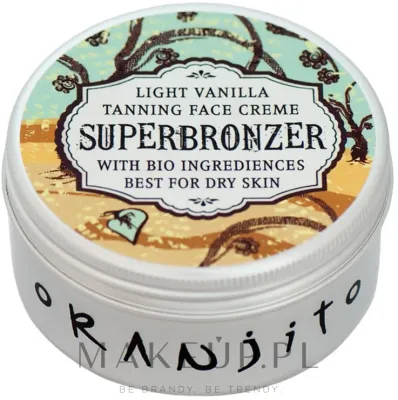 Крем для лица Oranjito Superbronzer Light Vanilla бронзирующий, для солярия, 50 мл