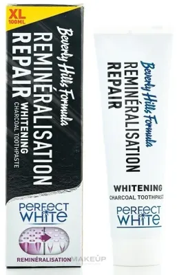 Beverly Hills Formula Beverly Hills Perfect White Black - Паста зубная с углём Beverly Hills Perfect White Black, для чувствительных зубов, 100 мл