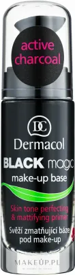 Dermacol Black Magic Makeup Primer база под макияж матирующая гелевая с активным углем 20 мл