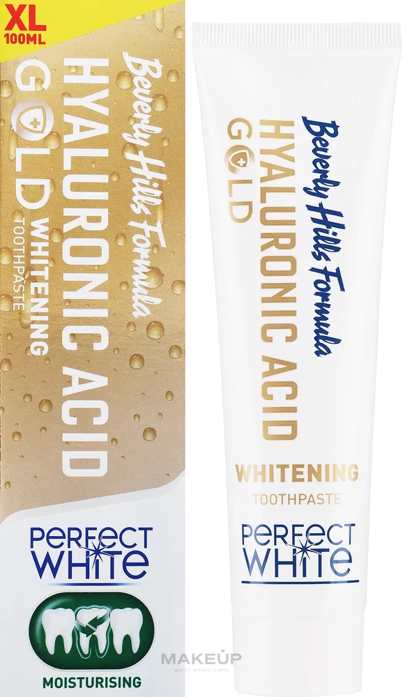 Паста зубная отбеливающая Beverly Hills Formula Perfect White Gold, с частицами золота, 100 мл