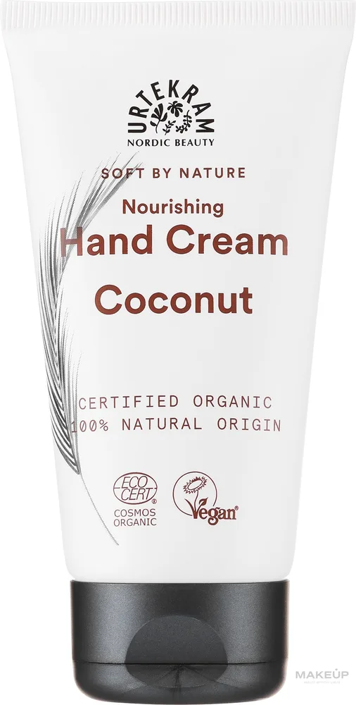 Крем для рук Urtekram Coconut Organic с кокосовым маслом и гиалуроновой кислотой 75 мл