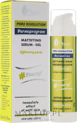 AVA Laboratorium AVA Laboratorium Pore Revolution Dermoprogram - Сыворотка-гель для лица AVA Pore Revolution матирующая для сужения пор с ниацинамидом и алоэ 50 мл