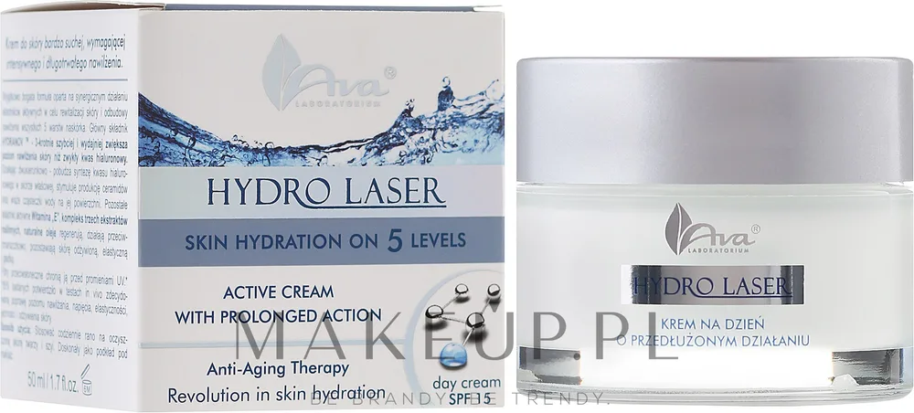 AVA Laboratorium AVA Laboratorium Hydro Laser - Крем для лица AVA Hydro Laser дневной увлажняющий с SPF 15 50 мл