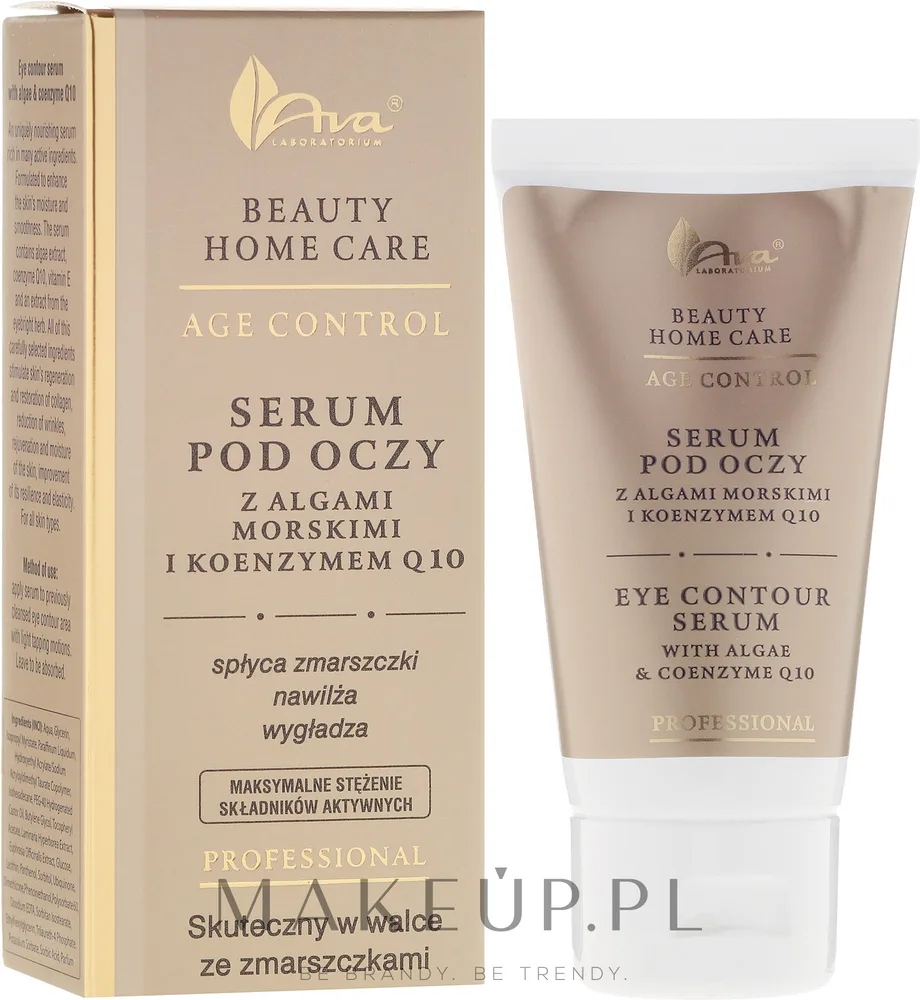 AVA Laboratorium AVA Laboratorium Professional Beauty Home Care Age Control - Сыворотка для области вокруг глаз AVA Professional Age Control с морскими водорослями коэнзимом Q10 и витамином E для зрелой кожи 50 мл