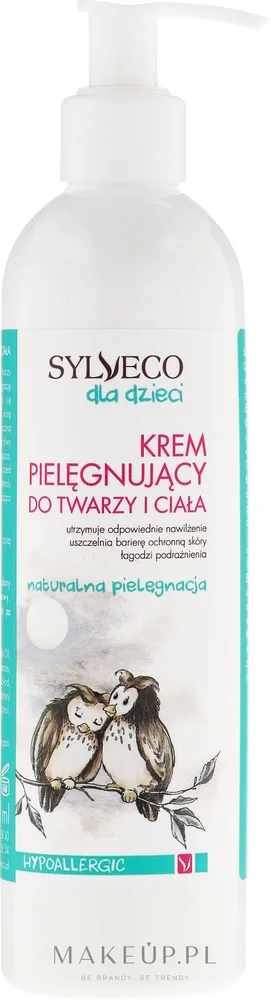 Детский крем для лица и тела Sylveco гипоаллергенный ухаживающий 300 мл