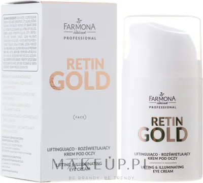 Крем для области вокруг глаз Farmona Professional Retin Gold для зрелой кожи с сияющим финишем 50 мл