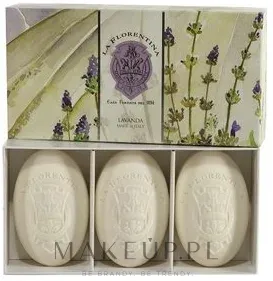 La Florentina Lavender Bar Soap Set мыло туалетное в бруске Лаванда набор 3 x 150 г, тосканское мыло с экстрактом лаванды
