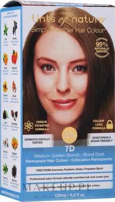 Краска для волос Tints Of Nature Permanent Hair Colour натуральная, стойкая, 130 мл
