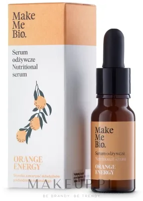 Сыворотка для лица Make Me Bio Orange Energy увлажняющая натуральная для нормальной и комбинированной кожи 15 мл