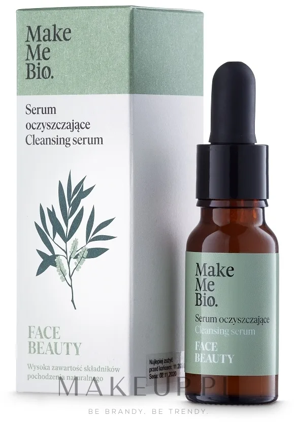 Сыворотка для лица Make Me Bio Beautiful Face натуральная для проблемной и жирной кожи с маслом чайного дерева 15 мл