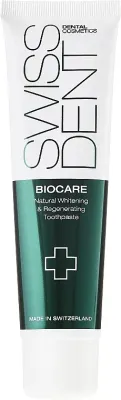 Зубная паста SWISSDENT Biocare Natural Whitening / Regenerating Toothpaste натуральная, регенерирующая, отбеливающая, 50 мл