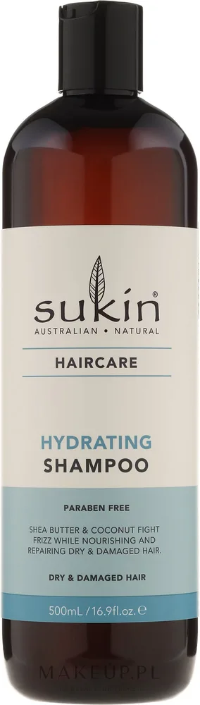 Шампунь Sukin Hydrating для сухих, повреждённых волос, без сульфатов, 500 мл