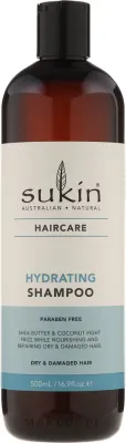 Шампунь Sukin Hydrating для сухих, повреждённых волос, без сульфатов, 500 мл