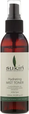 Sukin Face Care тоник-мист для лица увлажняющий спрей с розовой водой и ромашкой освежающий поверх макияжа 125 мл