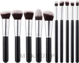 Набор кистей для макияжа Tools For Beauty в чехле 10 шт. разной толщины — фото 1