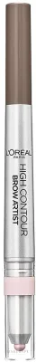 Карандаш и хайлайтер для бровей 2 в 1 L'Oreal Paris High Contour Brow Pencil и Highlighter Duo, не требует заточки, 12 г