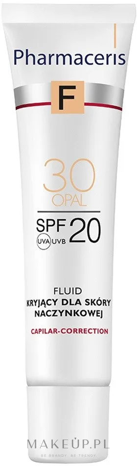 Тональный флюид Pharmaceris F Capilar-Correction для кожи с покраснениями SPF 20, 30 мл, оттенок 30 - Opal