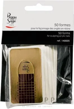 Формы для наращивания ногтей Peggy Sage Nail Formes с разметкой, 50 шт