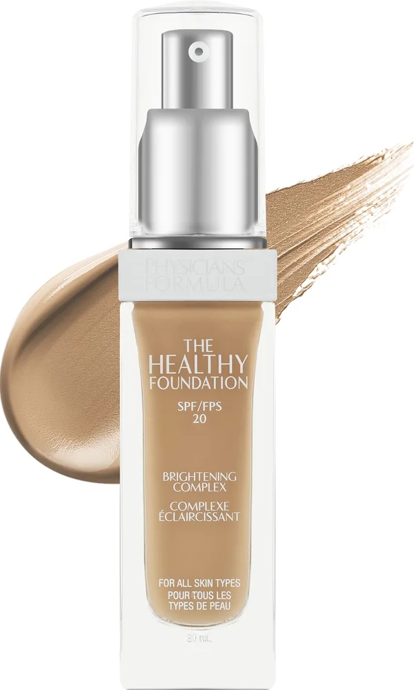 Тональная основа Physicians Formula The Healthy Foundation сияющая SPF 20, 30 мл, оттенок MN4