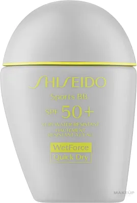 Крем BB для лица Shiseido Sports BB Cream солнцезащитный, SPF 50+, с технологией QuickDry, 30 мл