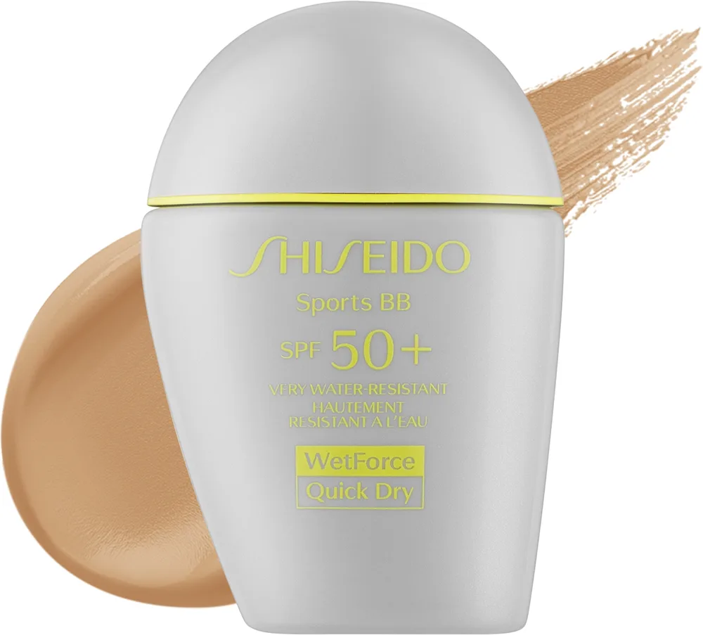 Крем BB для лица Shiseido Sports BB Cream солнцезащитный, SPF 50+, с технологией QuickDry, 30 мл, оттенок Dark