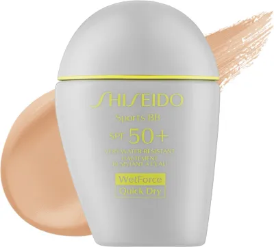 Крем BB для лица Shiseido Sports BB Cream солнцезащитный, SPF 50+, с технологией QuickDry, 30 мл, оттенок Medium