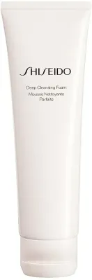 Shiseido Deep Cleansing Foam глубоко очищающая пенка для лица с микрогранулами, пионом и рисовым маслом, 125 мл