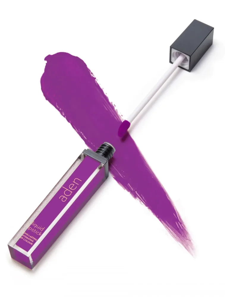 Жидкая помада для губ Aden Cosmetics Liquid Lipstick, оттенок 26 - Purple