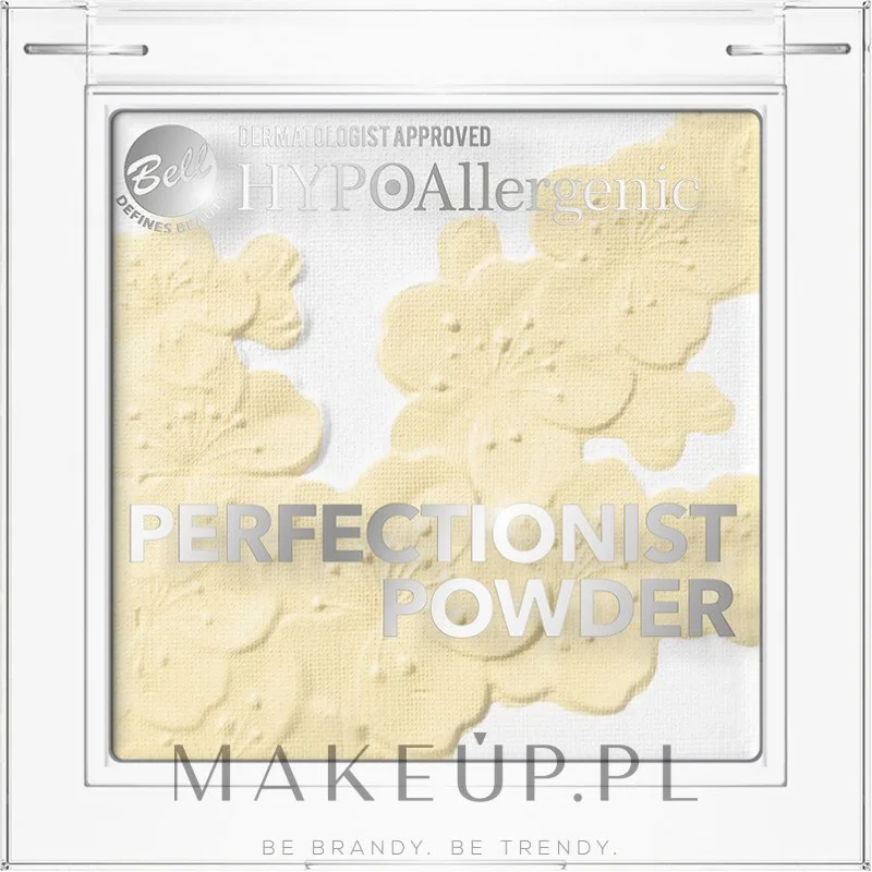Пудра для лица Bell HYPOAllergenic Perfectionist Powder с эффектом сияния, фиксирующая, 8 г, оттенок 02