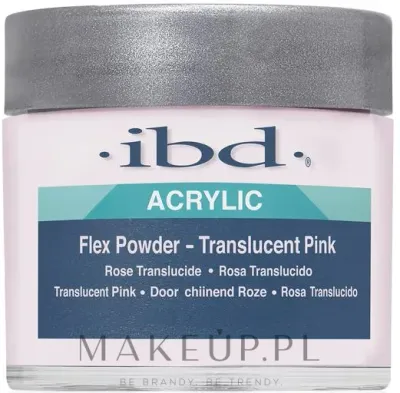 Акриловая пудра розовая IBD Spa Flex Powder Translucent Pink, полупрозрачная, для наращивания ногтей, 21 г