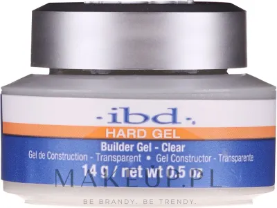 Гель для ногтей IBD Spa Hard Gel Builder Gel Clear строительный, прозрачный, самовыравнивающийся, 14 г, 56 г