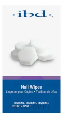 Губки-салфетки для маникюра IBD Spa Nail Wipes безворсовые, для снятия дисперсионного слоя, 80 шт
