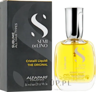 Придающая блеск сыворотка для волос Alfaparf Semi di Lino Sublime Cristalli Liquidi, 15 мл