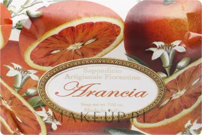 Saponificio Artigianale Fiorentino мыло туалетное кусковое Апельсин 200 г, Orange, ручная работа, цитрусовый аромат