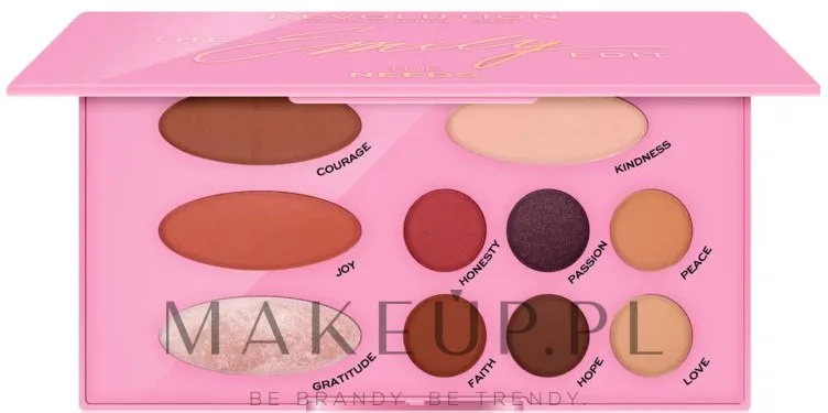 Палетка для макияжа лица и глаз Makeup Revolution x The Emily Edit The Needs, тени и хайлайтеры, 13,2 г