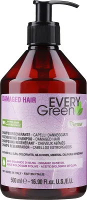 Шампунь EveryGreen Damaged Hair Regenerating для повреждённых волос, без силиконов, 500 мл