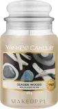 Свеча ароматическая Yankee Candle Seaside Woods в банке, древесно-цитрусовая, 104 г или, 104 г / 623 г — фото 3