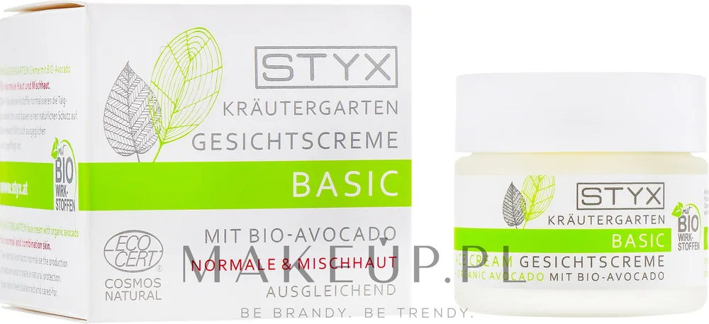Крем для лица Styx Naturcosmetic Basic с маслом авокадо для нормальной и комбинированной кожи 50 мл