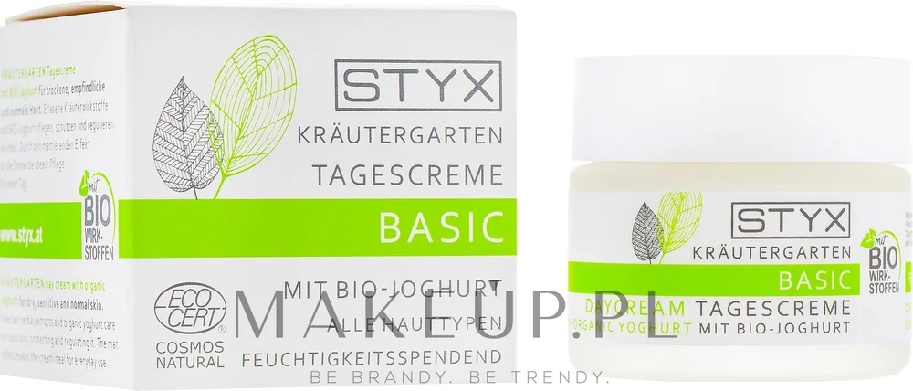 Дневной крем для лица Styx Naturcosmetic Basic Organic с йогуртом матирующий 50 мл