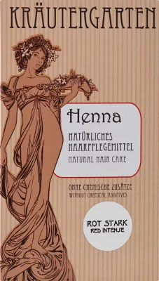 Хна для волос в порошке Styx Naturcosmetic Henna Rot Stark насыщенный красный, растительный краситель, 80 г